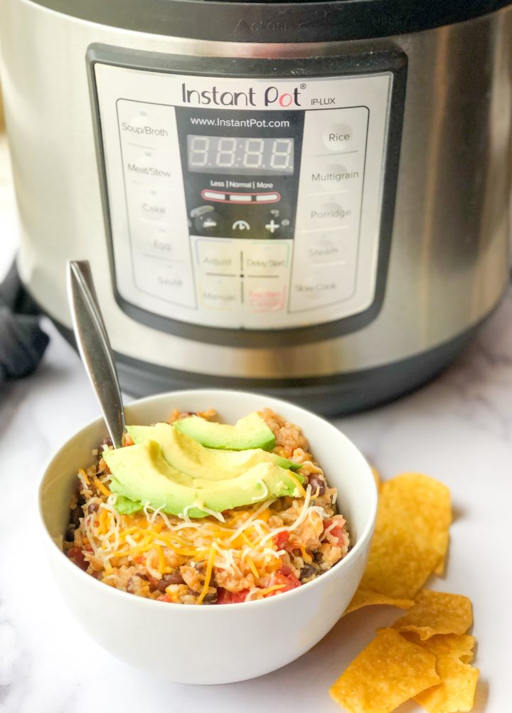 Instant Pot Chicken Burrito Bowls - Alex Daynes