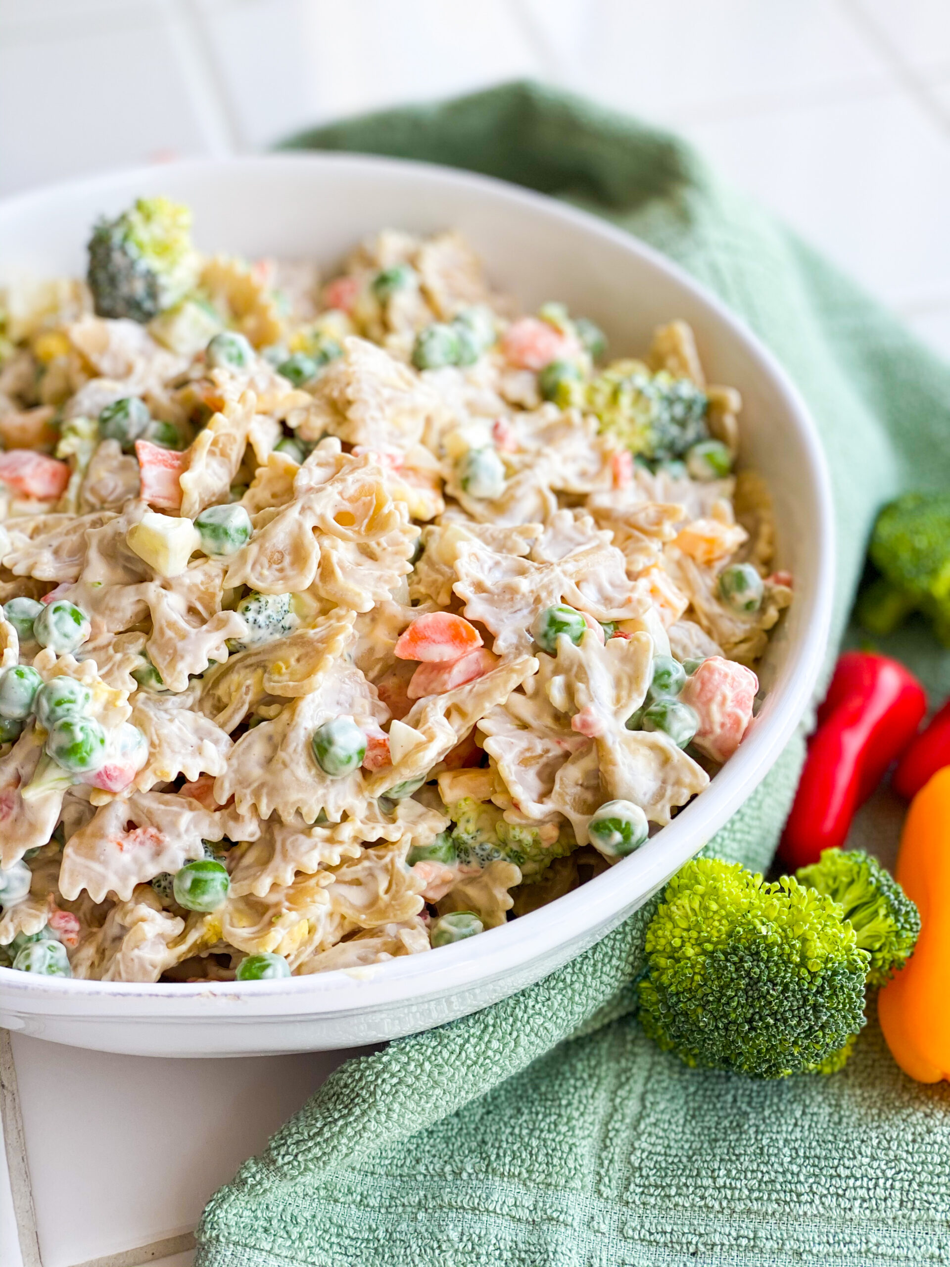 Creamy Bow Tie Pasta Salad - Alex Daynes