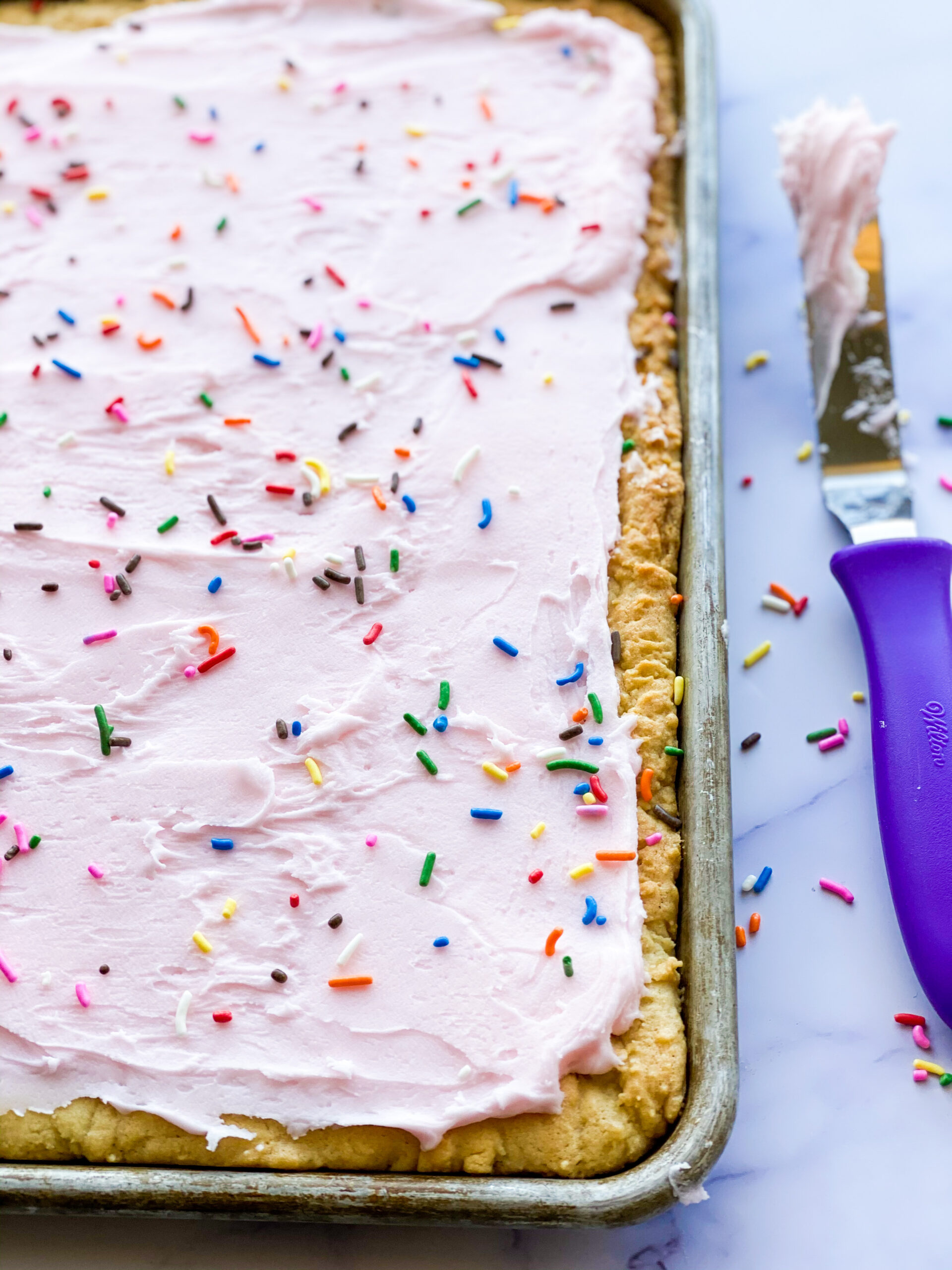 Frosted Sugar Cookie Bars - Alex Daynes