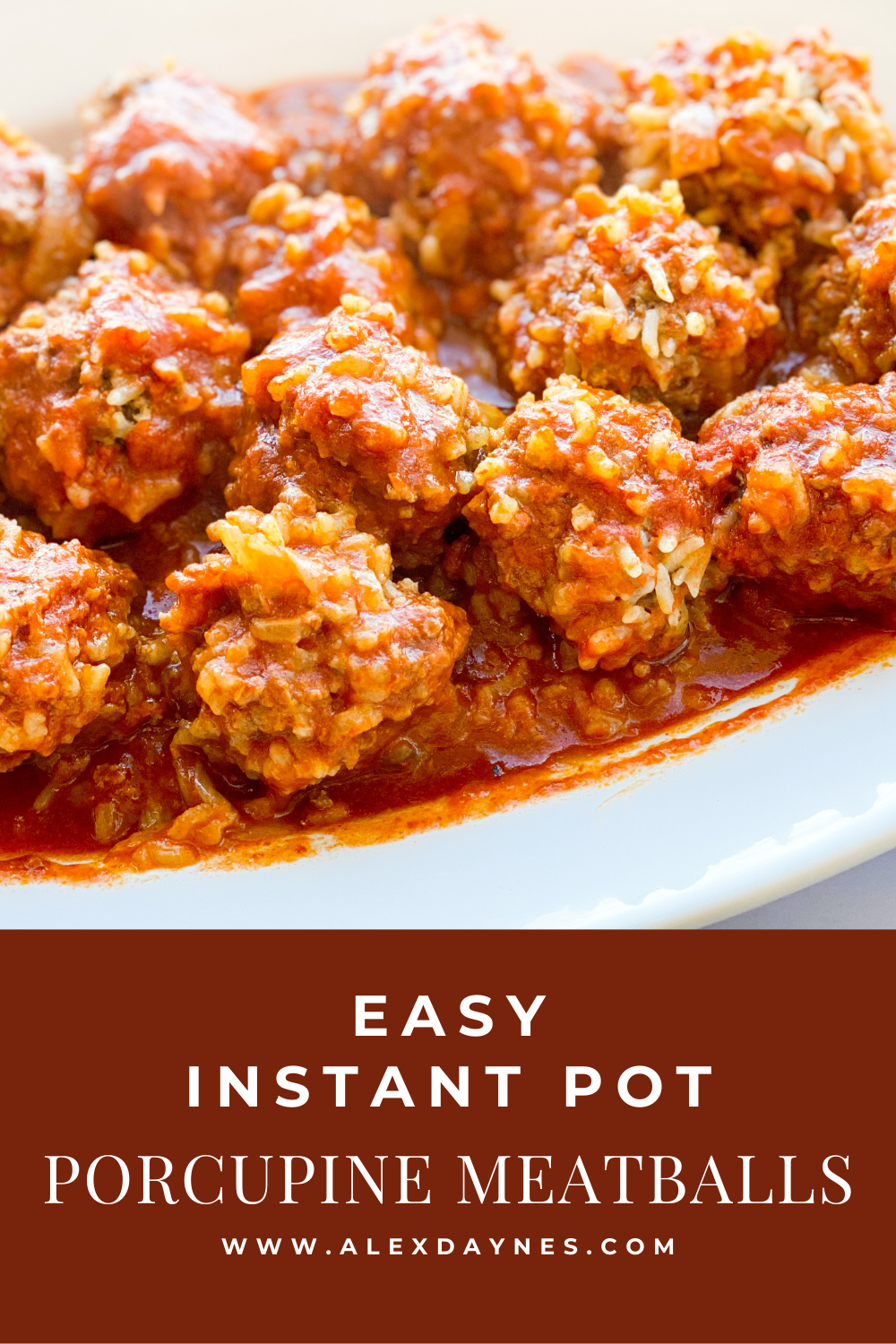 Instant Pot Porcupine Meatballs - Alex Daynes