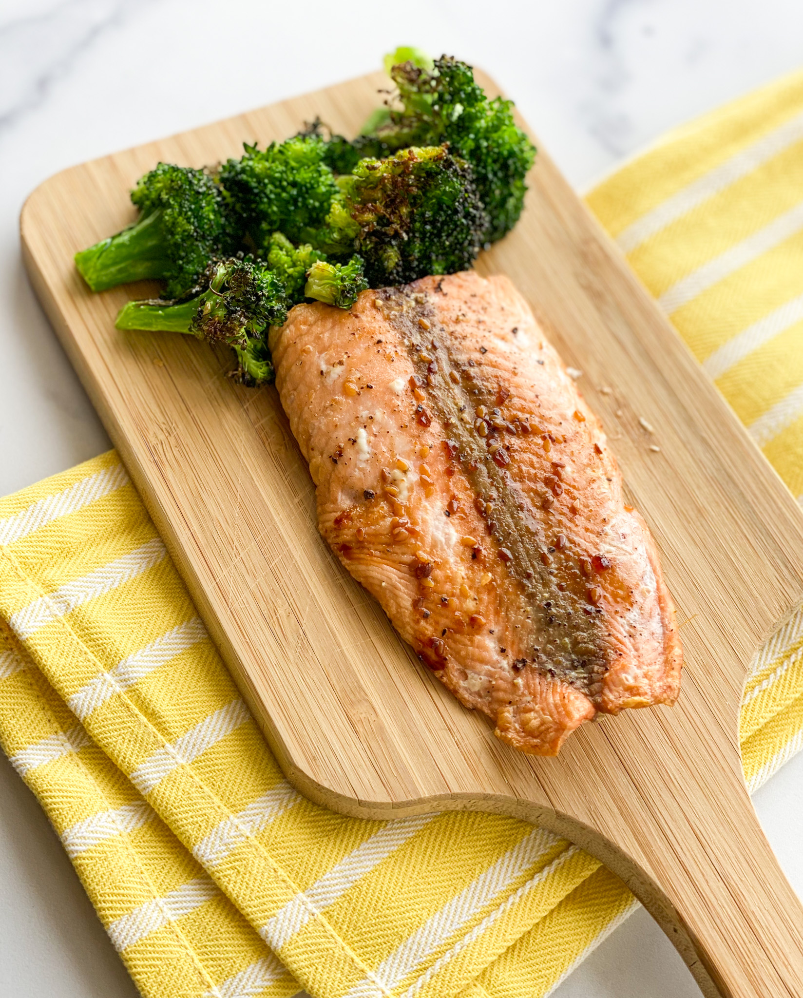 Air Fryer Salmon & Veggies Alex Daynes