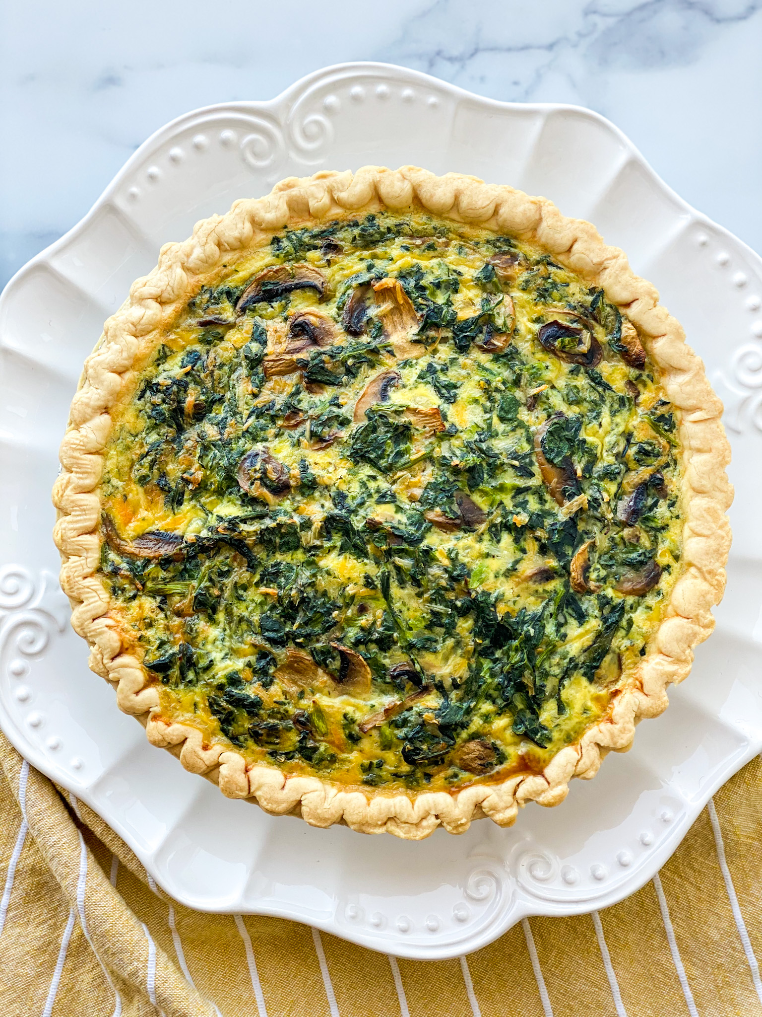 Spinach and Cheese Quiche Alex Daynes