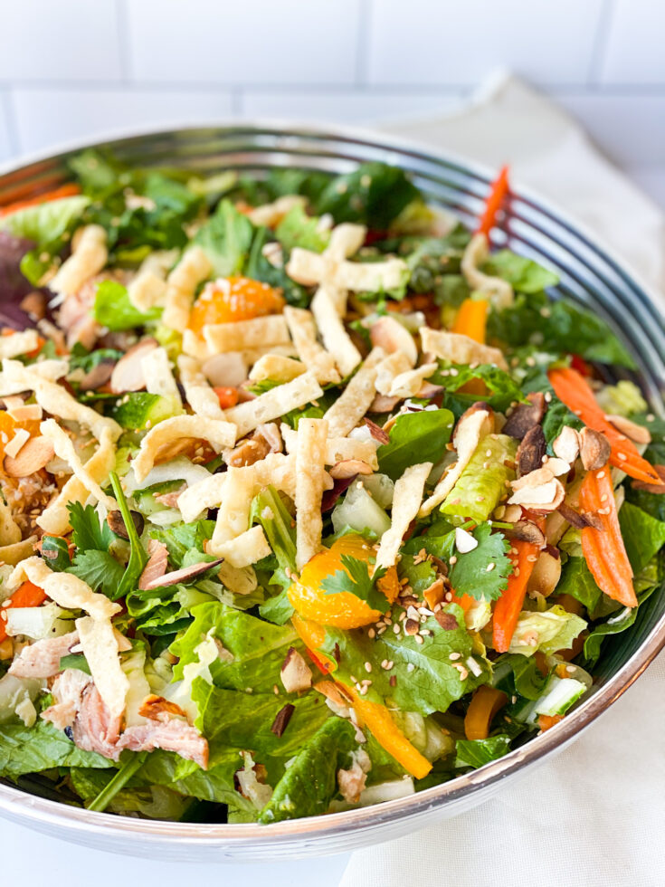 Chinese Chicken Salad with Ginger Sesame Dressing