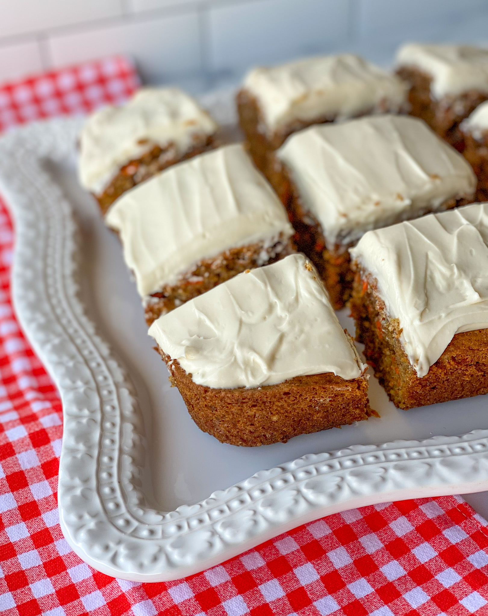 Easy Carrot Cake Bars - Alex Daynes