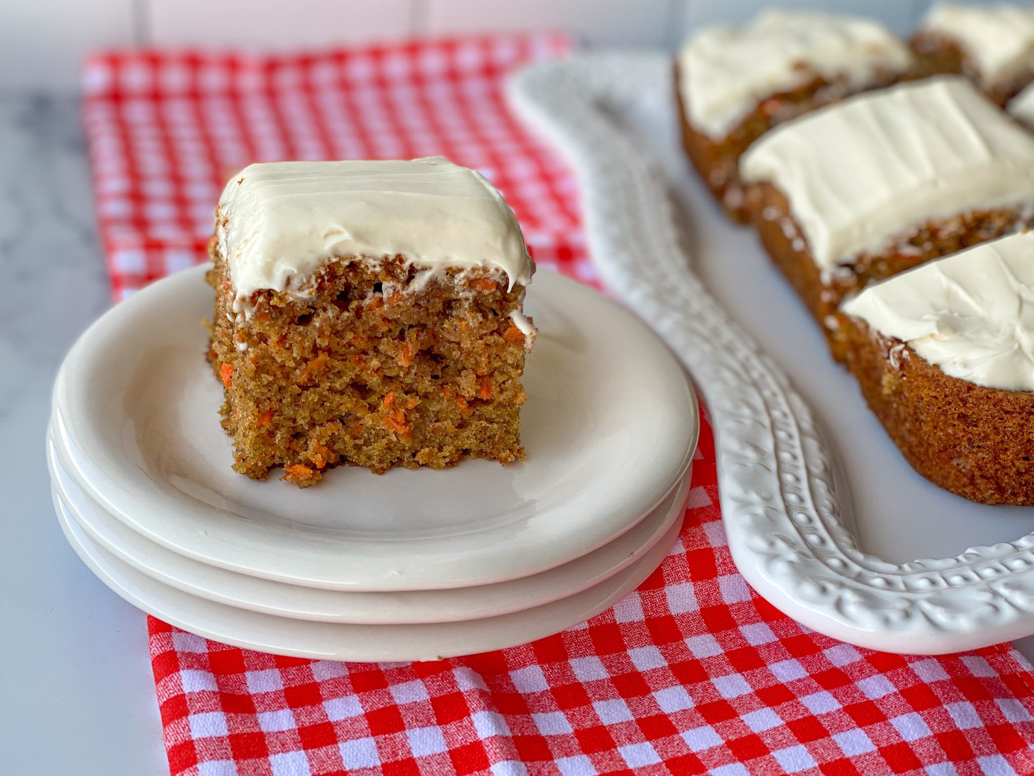 Easy Carrot Cake Bars - Alex Daynes